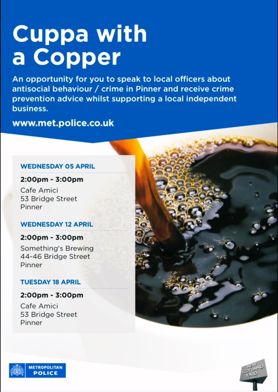 Cuppa With A Copper The Pinner Association